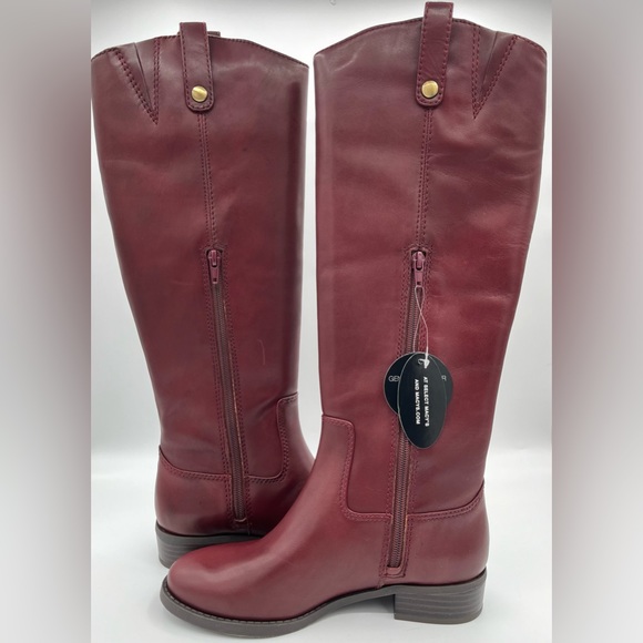 INC International Concepts Women's Merlot Fawne Riding Leather Boots - Picture 6 of 9